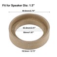 thumbnail image 3 of Unique Bargains 4 Pcs Universal 1.5 Inch Speaker Subwoofer Mounting Spacer Rings Solid Wood Beige, 3 of 6