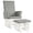 Gris, variante sur Costway Fauteuil Berçant Relax pour Chambre de Bébé, Fauteuil à Bascule à Glissière et Pouf avec Coussin, Gris