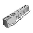 thumbnail image 2 of EGNMCR Hook Rack For Kitchen Utensils Kitchen Shelf Hanging With Towel Rack Multi-Use Kitchen Organizer With Utensil Rack Stainless Steel Wall Mounted Spice Rack Kitchen Shelf, 2 of 6