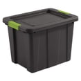 thumbnail image 1 of Sterilite Tuff1 Bac de Rangement en Plastique de 18 Gal avec Loquet et Couvercle (Lot de 12), 1 of 3