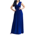 thumbnail image 1 of UPPADA Robe Grande Taille pour Invitées de Mariage pour Femmes à Manches Courtes Robe de Bal de Mariage de Fin d'Année Robe Formelle Robe Longueur au Sol Robe Cocktail de Mariage Robe Portefeuille Formelle Compte, 1 of 5