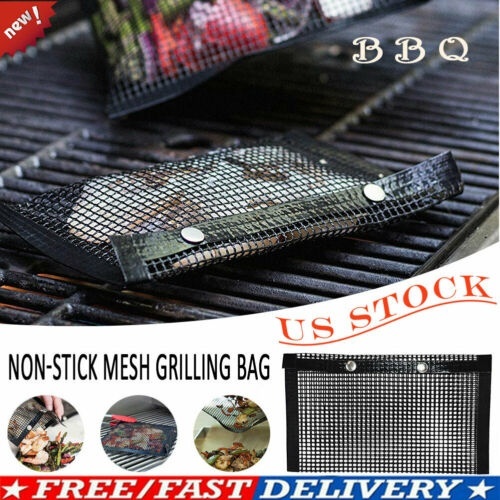 Holiday Non-Stick Grilling Bake Picnic Tool Barbecue Reusable Mesh BBQ Bags