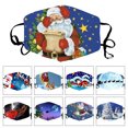 thumbnail image 1 of kurtrusly Christmas Themed Face Mask Dustproof Breathable Printing Mask with Elastic Ear Band Type 8, 1 of 7