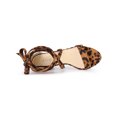 thumbnail image 4 of BLISSFUL STEP Women's Sandals Solid Color Mid Block Heels Lace up Sandals Leopard 8, 4 of 8