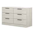 thumbnail image 2 of South Shore Step One Essential 6-Drawer Dresser for Adult, in Winter Oak, 2 of 10