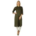 thumbnail image 2 of Bimba Tunique Formelle pour Femmes Bourgogne Kurta Kurti Chic Décontractée Vêtements, 2 of 6
