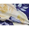 thumbnail image 5 of oneOone Rayonne Bleu Foncé Tissu Feuilles & Trèfle Robe Tissu Tissu Imprimé par la Cour 56 Pouces de Large, 5 of 5