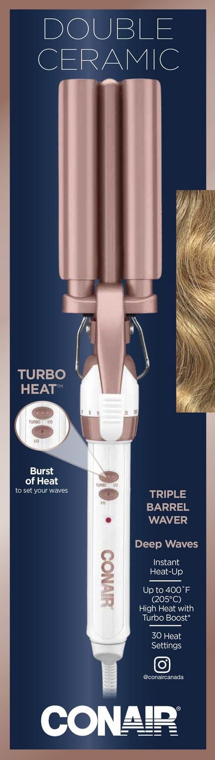 Conair® Double Ceramic Triple Barrel Waver