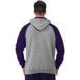 thumbnail image 3 of Jerzees Mens NuBlend Color-Block Raglan Pull Over Hooded Sweatshirt, 3XL, 3 of 7