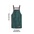 thumbnail image 3 of PVC Kitchen Apron with Phone Pocket | Waterproof, Oil-Resistant & Machine Washable | H-Strap Design | Multiple Colors Available | Ideal for Cooking, Baking & Kitchen Work | 85x65cm/33.4x25.5in, 3 of 6