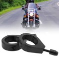 thumbnail image 2 of 41mm Metal Plating Motorcycle Turn Signal Light Bracket Holder Clamps Mount Accessories Black, 2 of 11