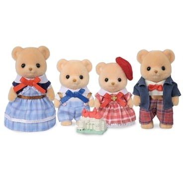 Calico Critters Biscuit Bear Family, lot de 4 figurines de collection