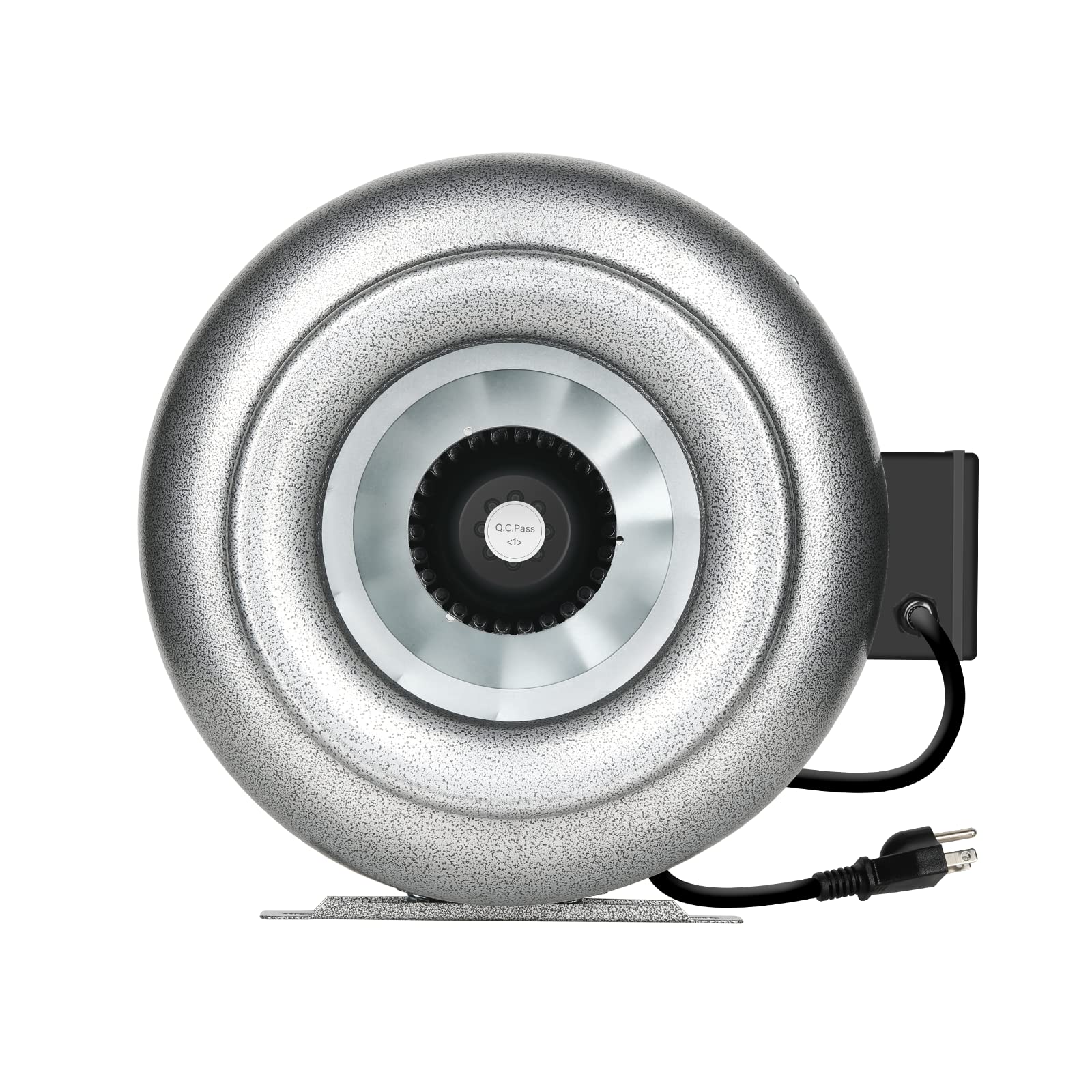 iPower 10 Inch 862 CFM Inline Duct Ventilation Fan HVAC Exhaust Blower for Grow Tent, Grounded Power Cord