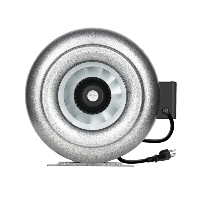 iPower 10 Inch 862 CFM Inline Duct Ventilation Fan HVAC Exhaust Blower for Grow Tent, Grounded Power Cord