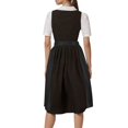thumbnail image 4 of GDREDA Oktoberfest Bavarois Tablier Mi-Long Classique Uni pour Femme avec Liens pour Robe de Fête pour Rassemblements Festifs, 4 of 8