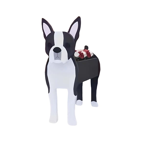 Dog Flower Pot Planter Cute PVC Herb Garden Dog Flower Pot Indoor/Outdoor Plant Dog Flower Pot Pet Flower Pot Great Pet Lovers