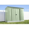 thumbnail image 1 of Arrow Classic Steel Storage Shed, 8x4, Sage Green, 1 of 8