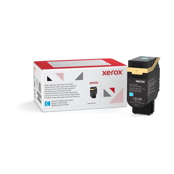 Xerox - High Capacity - cyan - original - box - toner cartridge - for Xerox C325