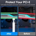 thumbnail image 4 of Support de Support en Aluminium Blanc pour GPU - Support Anti-Affaissement, Support de Carte Vidéo pour Carte Graphique, Support Anti-Affaissement Blanc-4,9 cm, 4 of 6