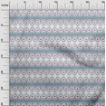 thumbnail image 2 of oneOone Cotton Poplin Fabric Peacock Feather Ikat Print Sewing Fabric BTY 42 Inch Wide, 2 of 4