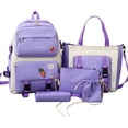 thumbnail image 2 of Dvkptbk school backpack School Backpack Set Large Capacity Messenger Bag Beam Bag Pencil Case School Bag Handbag, 2 of 9