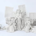 thumbnail image 3 of kurtrusly Resin White Angel Statue Desktop Decor Collection Window Props Christmas prayer hold cheek, 3 of 8