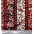 thumbnail image 1 of Soimoi Rayon Fabric Stripe & Paisley Fabric Prints By Yard 42 Inch Wide, 1 of 3