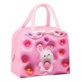 thumbnail image 2 of Oleegame 2 Pcs Sac de Rangement pour Produits à Main Sac Isolé Sac pour Boîte à Lunch Sac à Lunch Chiot Brun (Isolation 3D) Rose, 2 of 9