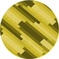 thumbnail image 1 of Ahgly Company Tapis d'Intérieur Ronds Transitionnels Jaunes Lavables à la Machine, 3 Pieds Rond, 1 of 7