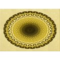 thumbnail image 1 of Ahgly Company Tapis Rectangulaire Lavable en Machine Intérieur Transitionnel Jaune Foncé Vert, 5 Pieds x 7 Pieds, 1 of 7