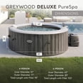 thumbnail image 4 of Intex PureSpa Plus Spa à Jets à Bulles Gonflable et Filtres de Rechange (Lot de 8), 4 of 9