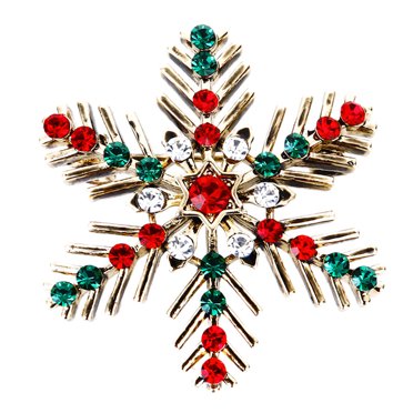 Holiday Christmas Xmas Snowflake Brooch Pin Jewelry for Christmas Party Dress Decorations