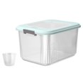 thumbnail image 4 of Lipstore Grain Rice Storage Container Airtight Rice Storage Bin for Cereal Flour Nuts 7.5KG Blue, 4 of 8