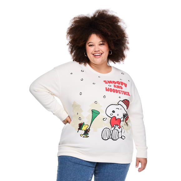 Coton ouaté des Fêtes Snoopy et Woodstock Peanuts Plus pour femmes