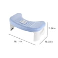 thumbnail image 3 of CHUANK Folding Squatty Potty Non-Slip Portable Toilet Stool  Polypropylene Plastic Light Blue, 3 of 6