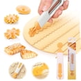 thumbnail image 1 of Dvkptbk Lace cutter Fancy Roller Cutter Set for Home Baking Cake Lace Cutter Kitchen Dough Serrated Edges Cutting, 1 of 9