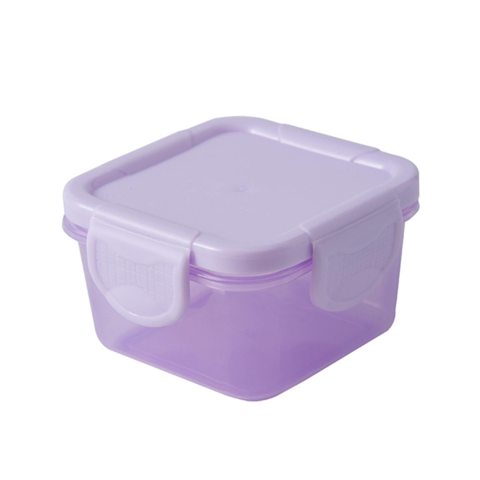 Sealed Fresh-Keeping Box - Mini Plastic Food Storage Containers with Lids Small Airtight Containers Square School Lunch Containers for Children Leftover Food Containers（1*Fuse Box)