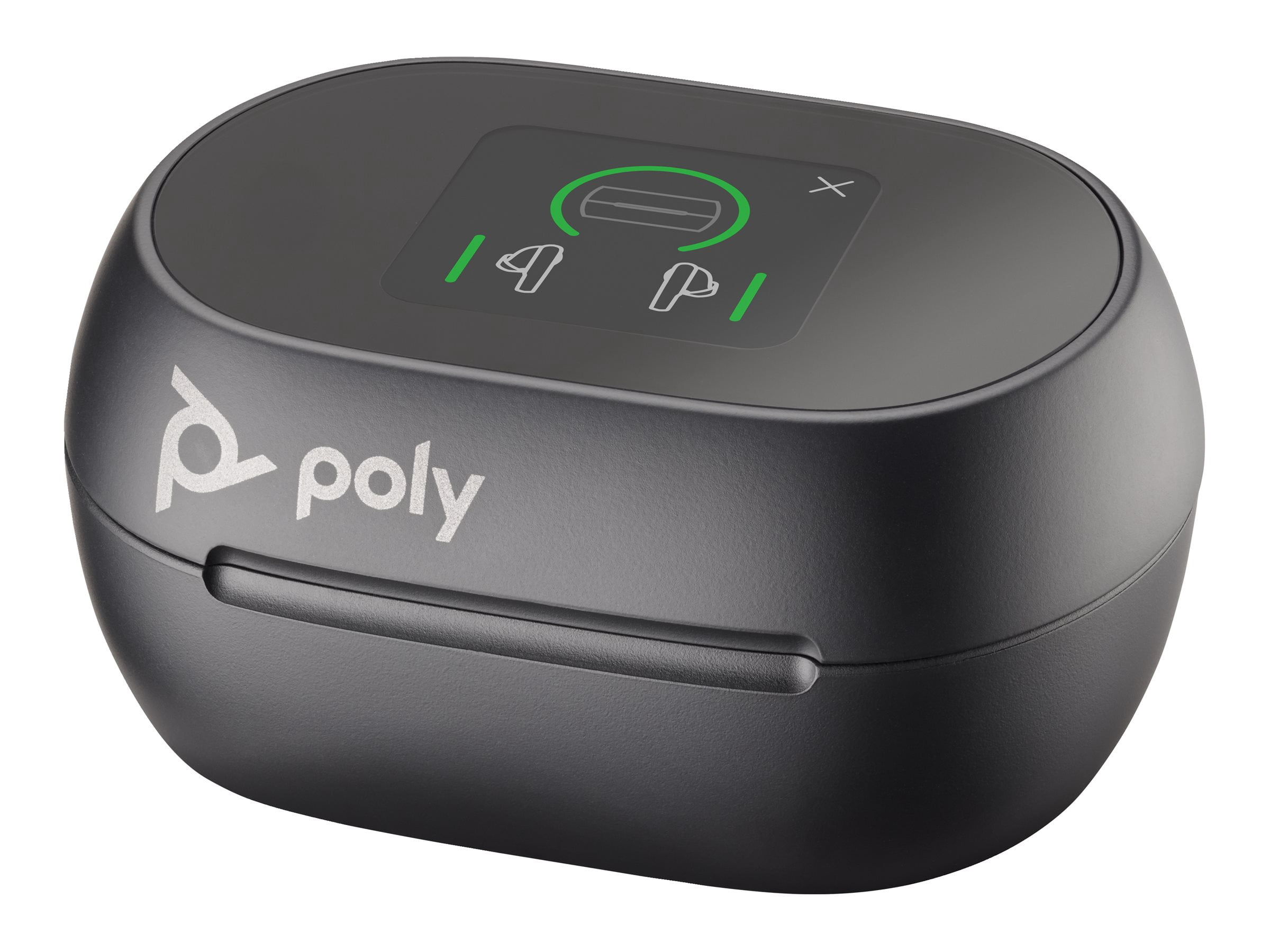Poly Voyager Free 60+ UC M - True wireless earphones with mic - in-ear - Bluetooth - active noise canceling - carbon black