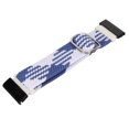 thumbnail image 4 of Nylon Watch Replacement Strap Elastic Breathable Weave Adjustable 26mm Buckle Watch Band for Vertix 2 Blue White, 4 of 14