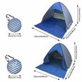 thumbnail image 2 of Hearth & Gear Outdoor Camping Camping Beach Up Beach Tent Sun Shelter For 2 To 3 Person 98% Includes 6 Tent Peg And Storage Bag To Withstand Wind Water Proof For Fishing Hiking Camping Kids Backpack, 2 of 4