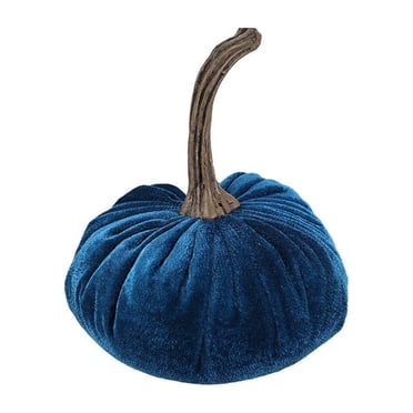 Velvet Pumpkins Decor Super Soft Stuffed Pumpkin Thanksgiving Fall Autumn Decor 15X15Cm Blue Plastic Mini Decorative Pumpkin Blue Blue #5jsas