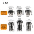 thumbnail image 1 of Lefu 8pcs 6mm 6.35mm 8mm Collet Chuck For Engraving Trimming Machine Electric Router, 1 of 7