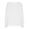 thumbnail image 3 of Women's Off Shoulder Sweatshirt Adjustable Drawstring Oversized Long Sleeve Shirt Pullover Basic Slouchy Clothes 2025, 3 of 5