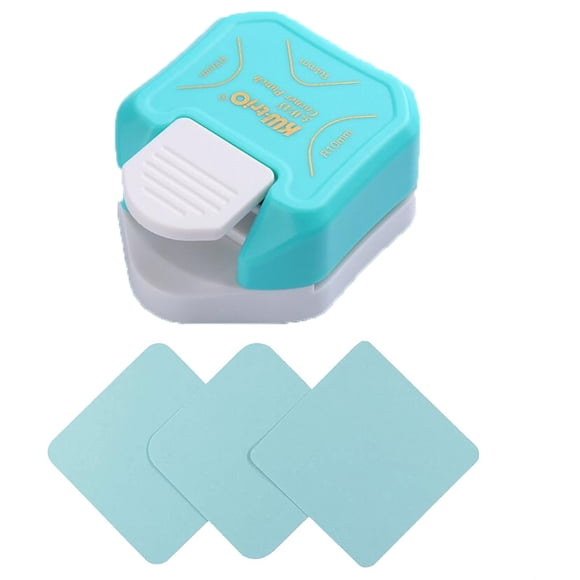 Mefallenssiah 3 In 1 Corner Rounder Punch 3 Way Corner Cutter for Paper Laminate Diy