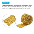 thumbnail image 4 of Unique Bargains 1 Roll 1 Yard Self Adhesive Crystal Rhinestone Diamond Ribbon for Arts & Crafts Project Gold, 4 of 5