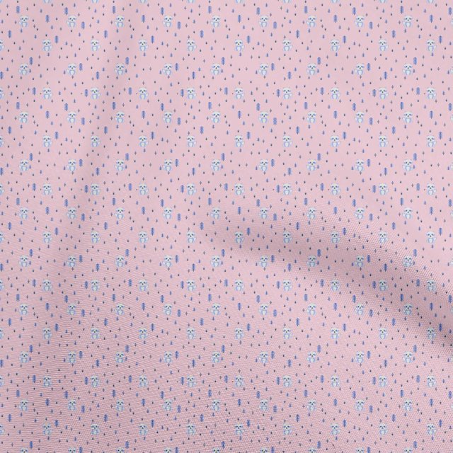 oneOone Velvet Light Pink Fabric Fox Craft Projects Decor Fabric Printed By The Yard 58 Inch Wide