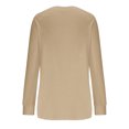 thumbnail image 5 of Yuyuzo Long Sleeve Shirts for Women Crew Neck Casual Basic Tees Soft Loose Solid Color Fall Tops, 5 of 5