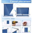 thumbnail image 4 of Fabric Bulletin Board Enclosed Wall-Mounted Display Case for Office Classroom Home x(xA), 4 of 9