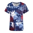 thumbnail image 3 of Hauts à Manches Courtes pour Femmes Mode Décontractée Unie Col Rond Manches Courtes Poches T-Shirt Ample Chandail Hauts à Manches Courtes pour Femmes, 3 of 5