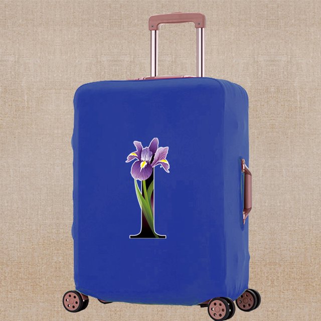 Luggage Cover Elasticity Thicken Travel Accessory Covers Flower Color Print Trolley Protective Case Apply To 18-32 Inch Suitcase 8Flower color I L (26-28inch)